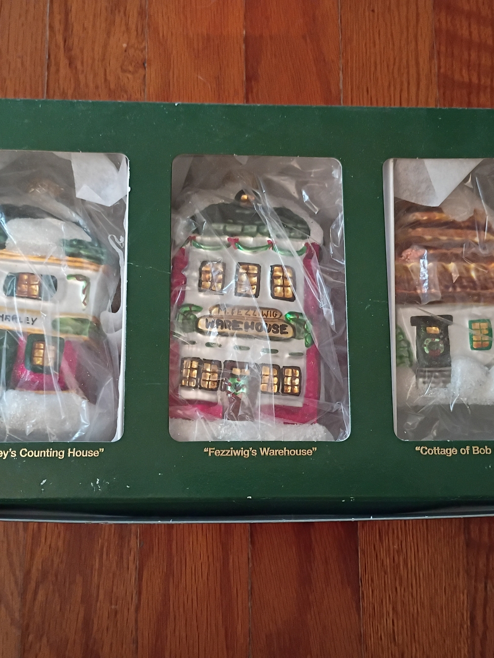 Dept 56 A Christmas Carol Set Of 3 Blown Glass Christmas Ornaments Box Set